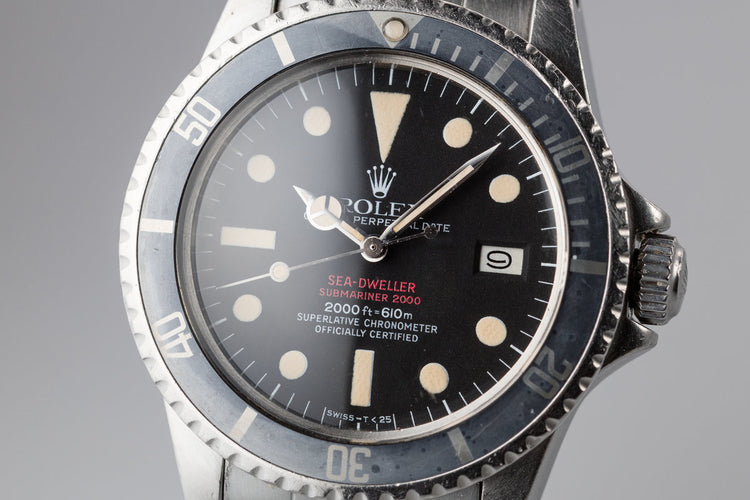 1975 Rolex Double Red Sea Dweller 1665 Mark IV Dial with Box and Papers