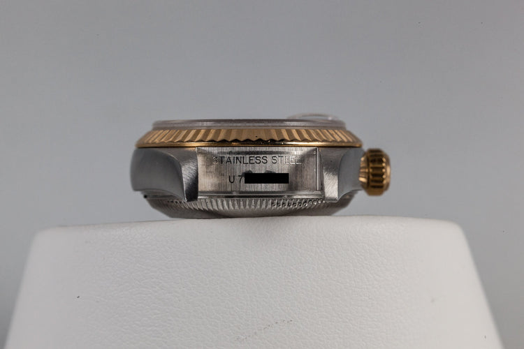 1997 Rolex Ladie Two Tone DayDate 69173 with Factory Blue Vignette Diamond Dial