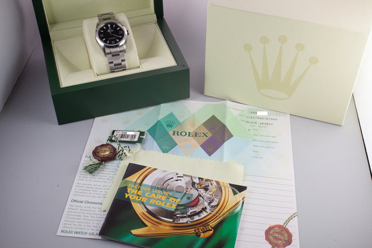 2003 Rolex Explorer 114270 with Box and Papers