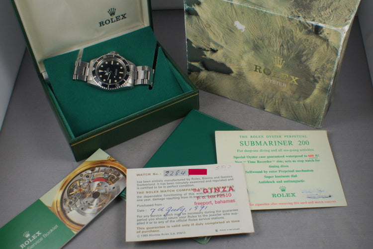 1968 Rolex Submariner 5513 with Box and Papers