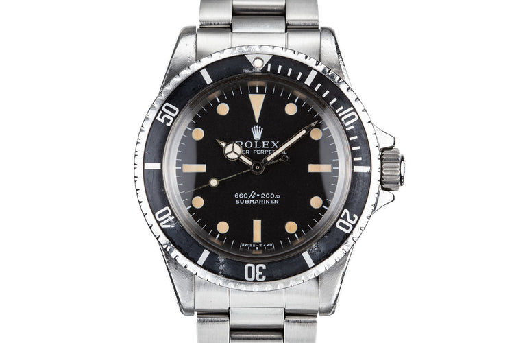 1968 Rolex Submariner 5513 Serif Dial