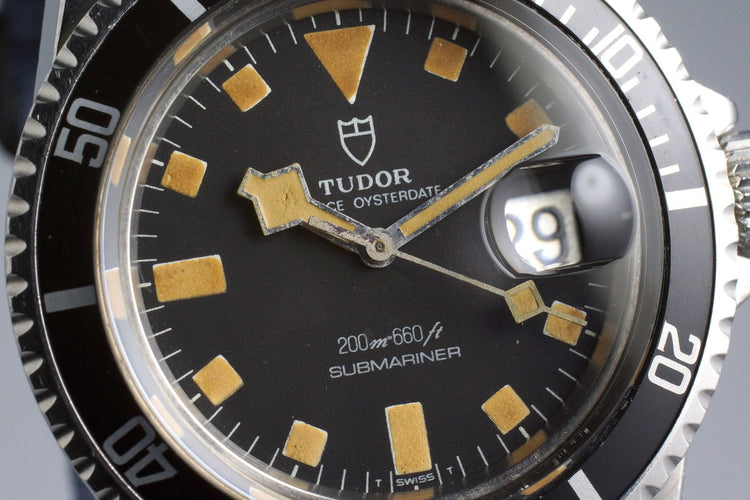 1981 Tudor Submariner 94110 Black Snowflake