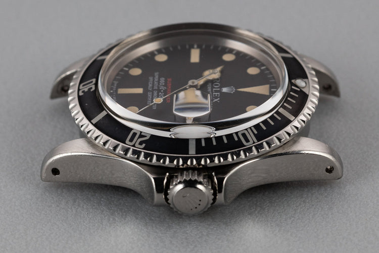 1970 Rolex Red Submariner 1680 MK IV Dial with Faded Fat Font Bezel Insert