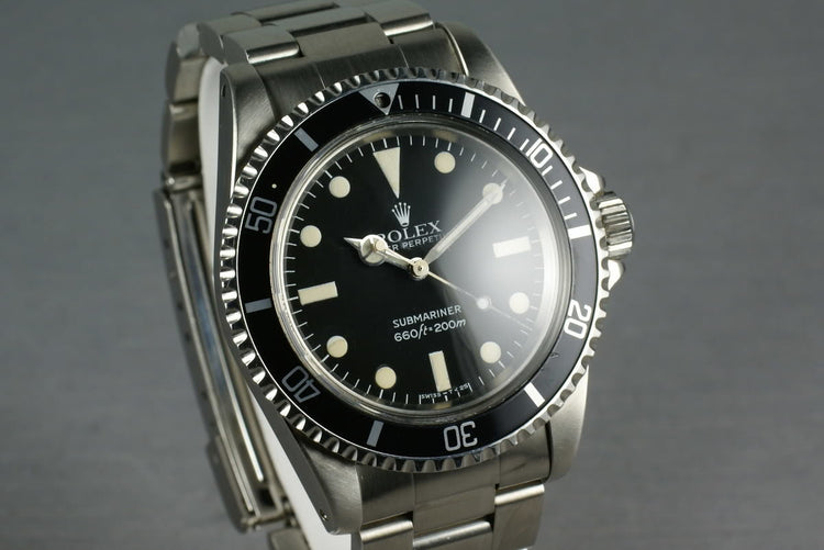 Rolex Submariner Dial 5513 Maxi dial with box and papers
