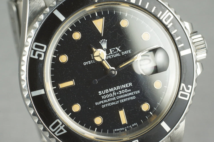 1986 Rolex Submariner 168000