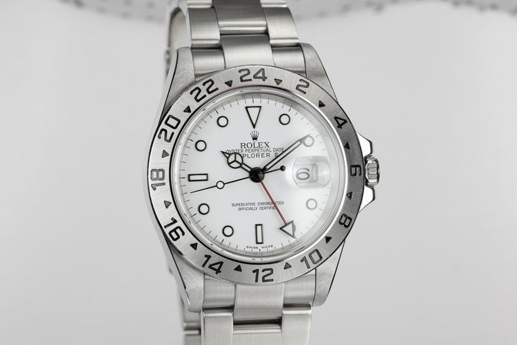 2005 Rolex Explorer II 16570 White Dial with Box and Papers