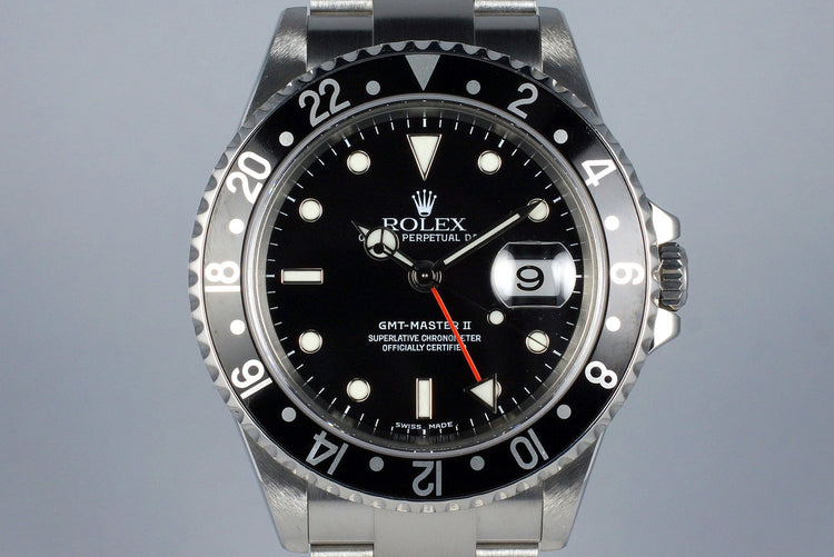 2004 Rolex GMT II 16710 with Box and Papers