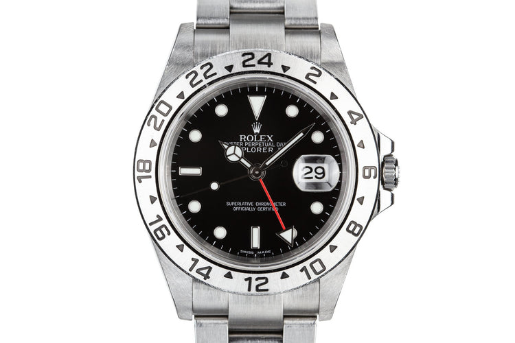 2006 Rolex Explorer II 16570 Black Dial