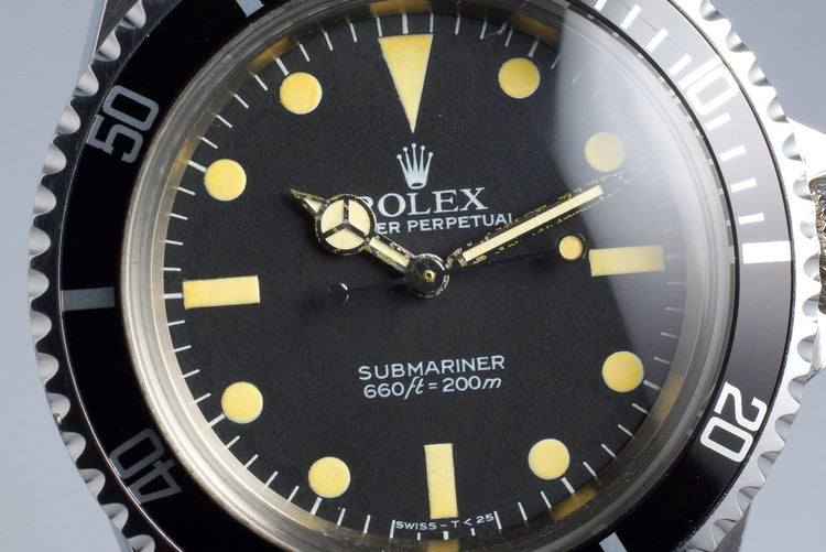 1983 Rolex Submariner 5513 Mark V Maxi Dial