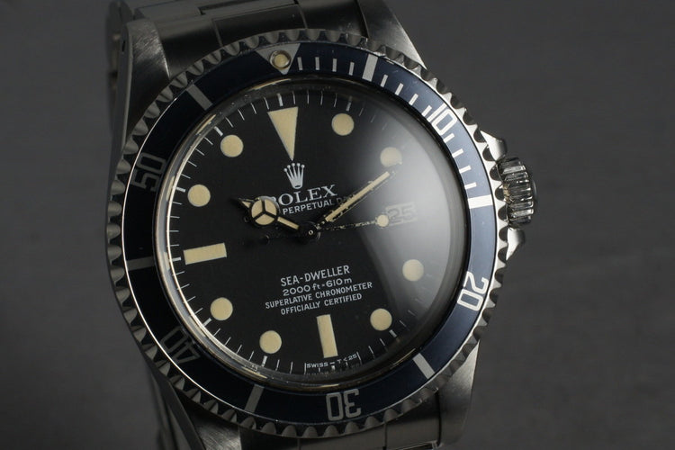 1982 Rolex Sea Dweller 1665 Mark 1 Complete