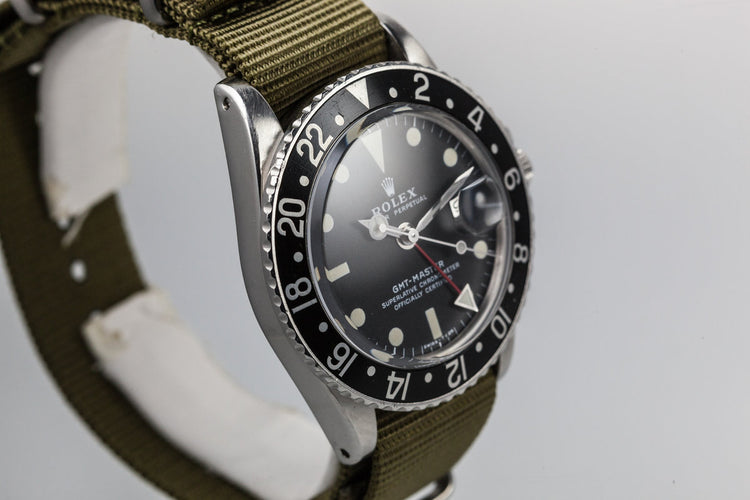 1972 Rolex GMT-Master 1675 With Black Bezel Insert