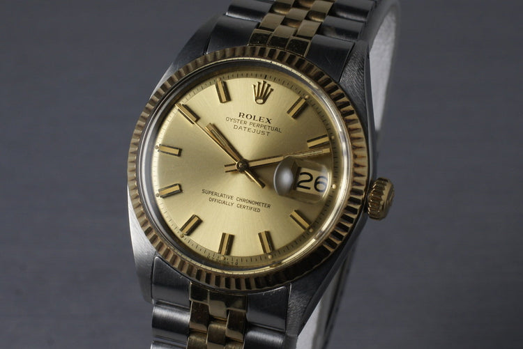 1972 Rolex Two Tone DateJust 1601 ‘Wide Boy’ Dial