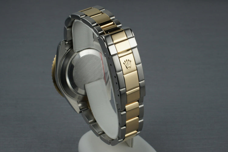 2002 Rolex Two Tone Submariner 16613 Serti Dial