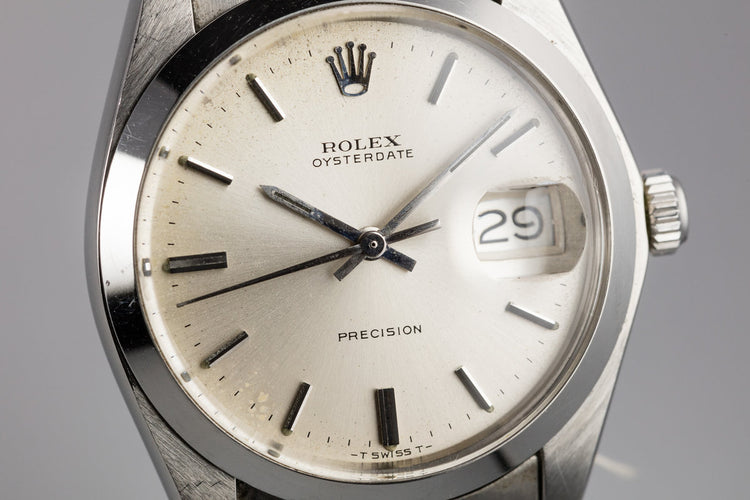 1973 Rolex OysterDate 6694 Silver Dial