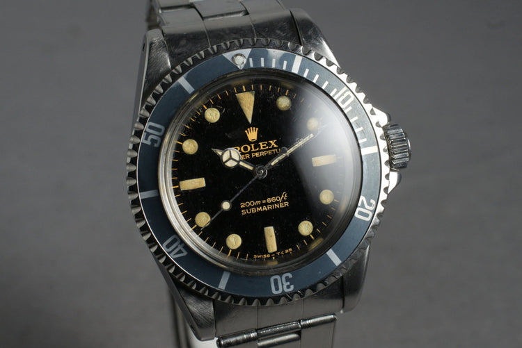 1965 Rolex Submariner 5513 with Gilt Bart Simpson Dial