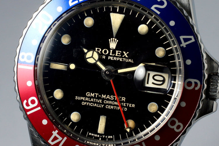 1967 Rolex GMT 1675 Glossy Gilt Dial