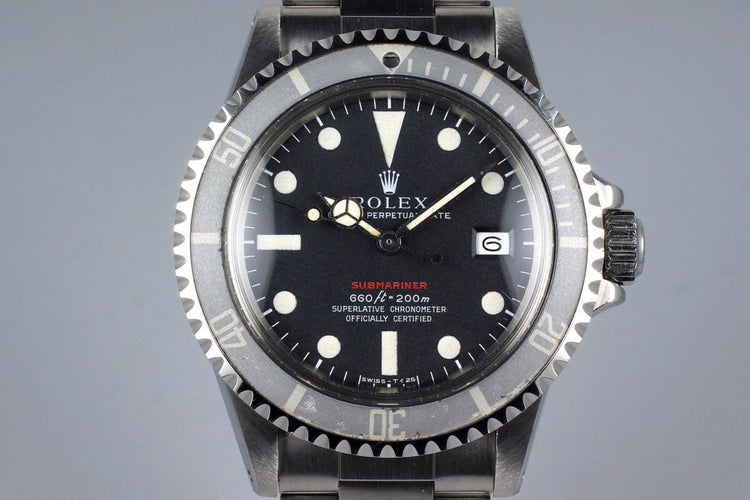 1970 Rolex Red Submariner 1680 Mark IV Dial with ‘Ghost’ Bezel