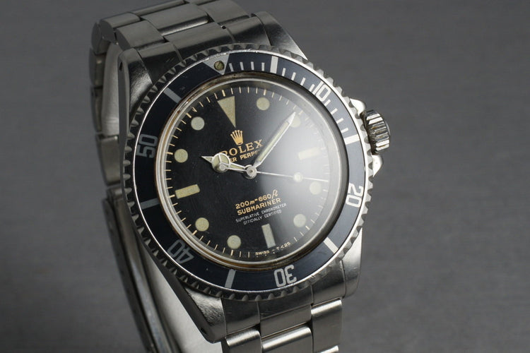 Rolex Submariner 5512 with Non Chapter Ring Gilt Dial