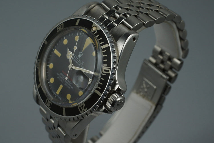 1970 Rolex RED Submariner 1680 with Mark 4 Dial