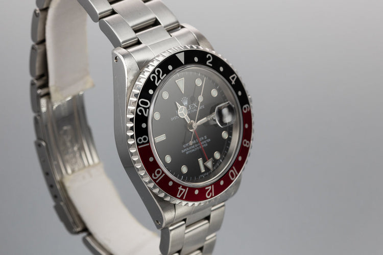 1999 Rolex GMT-Master II 16710 SWISS Only Dial with Service Papers
