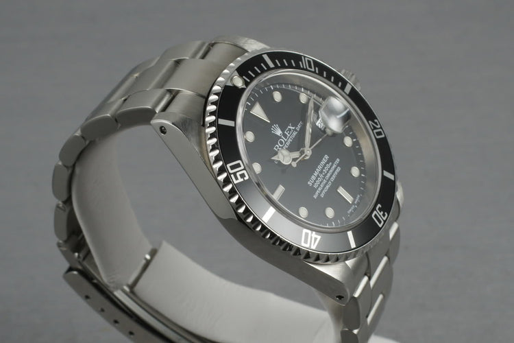 2000 Rolex Submariner 16610 P serial