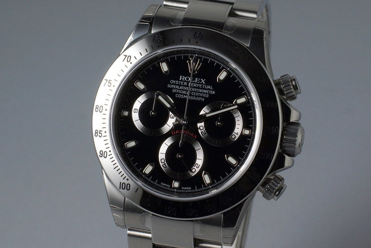 2015 Rolex Daytona 116520 Black Dial with Box and Papers MINT