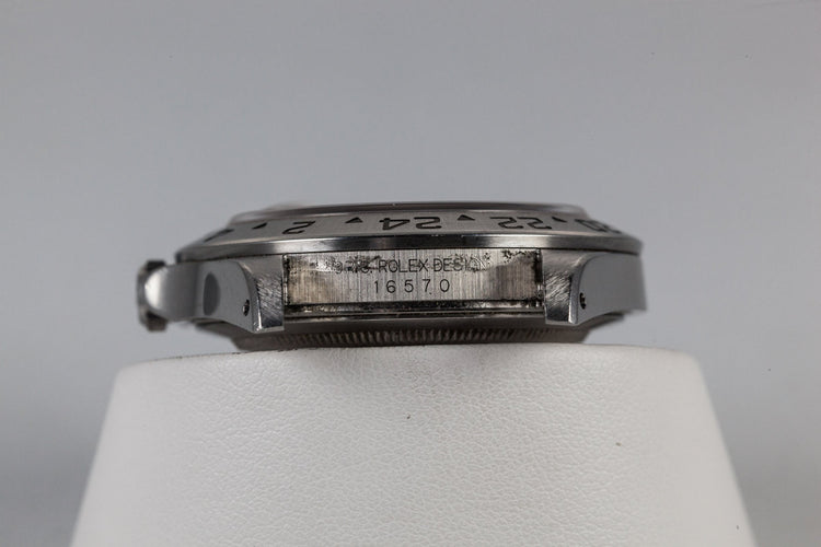 2002 Rolex Explorer II 16570 with Black Dial