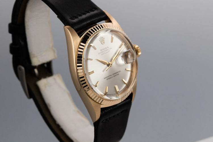 1964 Rolex 18K YG DateJust 1601 with Silver Dial