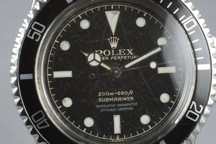 1962 Rolex Submariner 5512 PCG with Gilt 4 Line Chapter Ring Dial