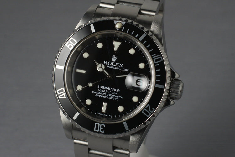2006 Rolex Submariner 16610