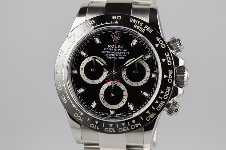 2016 Rolex Ceramic Daytona 116500LN Black Dial with Box and Papers