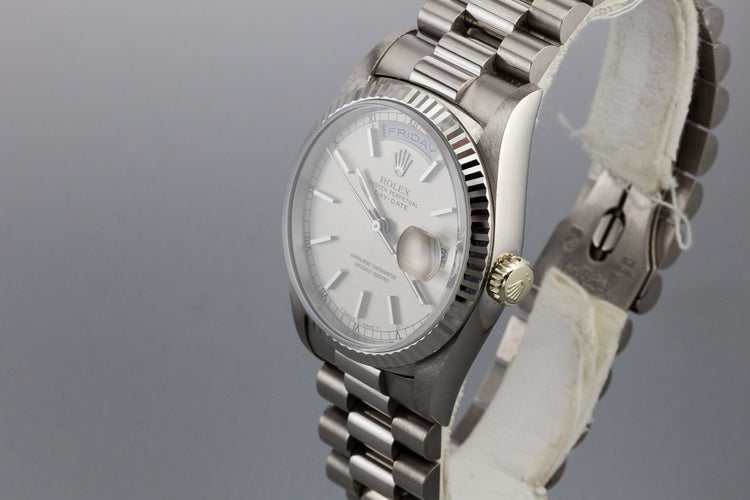 1995 Rolex 18K WG Day-Date 18239