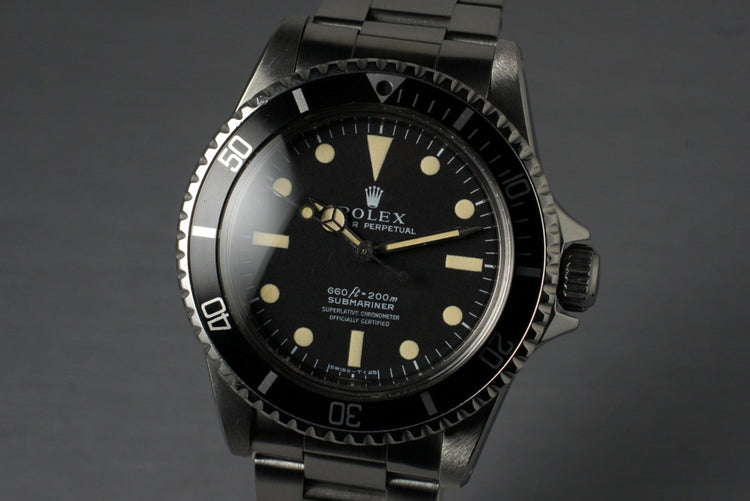 1962 Rolex Submariner 5512 PCG with Service Papers