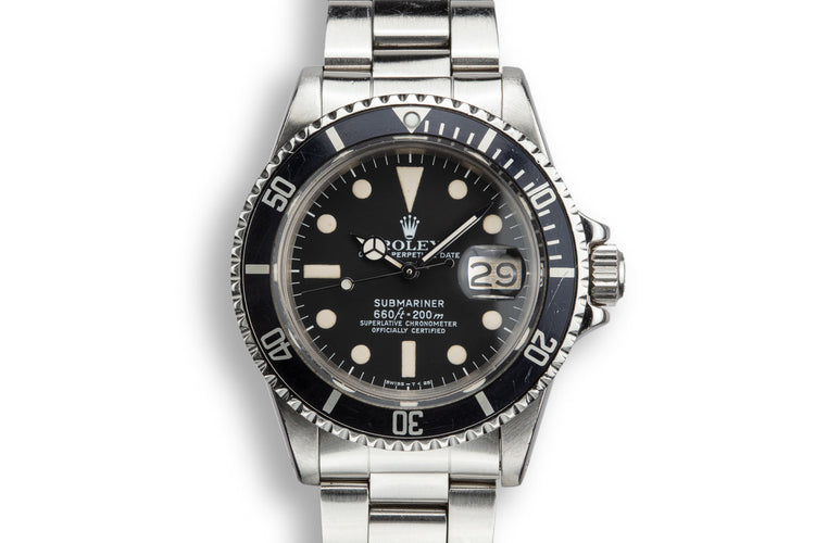 1978 Rolex Submariner 1680 with Rolex Service Papers