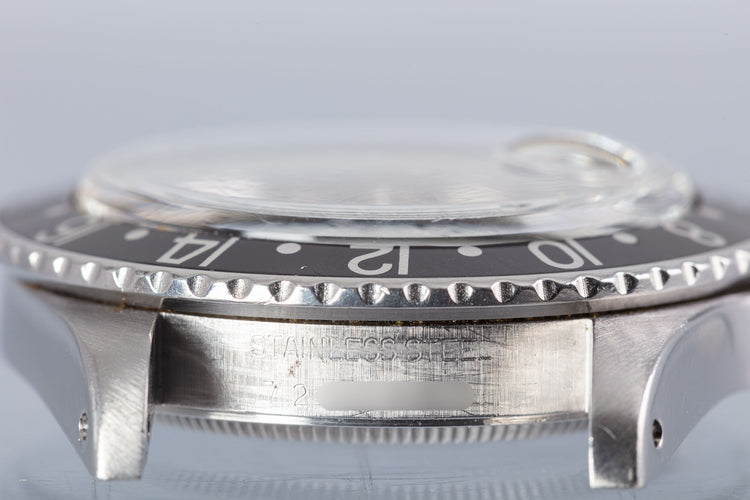 1982 Rolex GMT Master 16750 Creamy Matte Dial Black Bezel