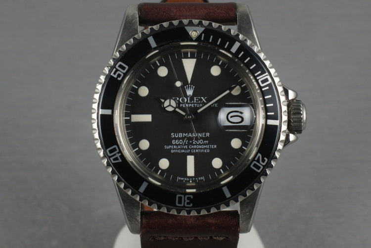 1978 Rolex Submariner 1680 Horween Cordovan Leather