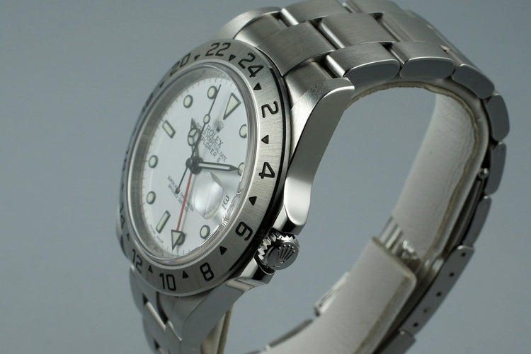 2009 Rolex Explorer II 16570T with Box and Papers with 3186 Movement