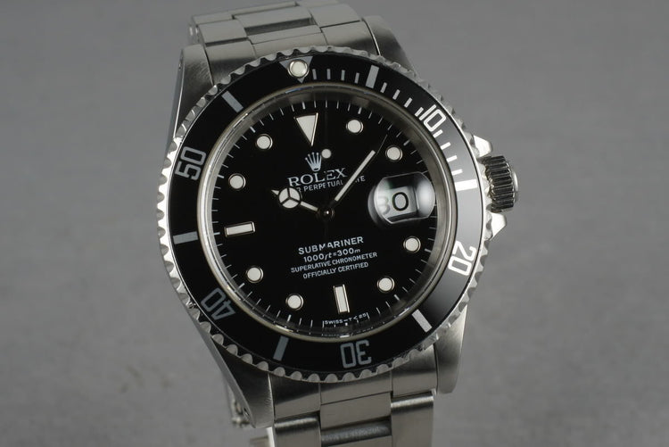 1995 Rolex Submariner 16610