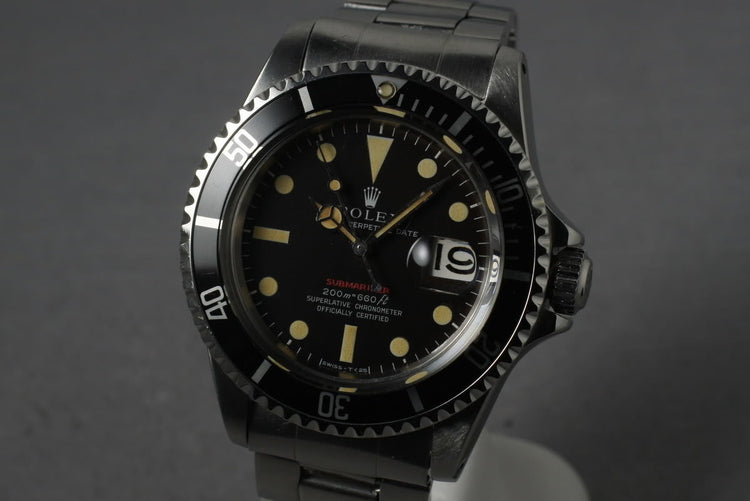 1969 Rolex Red Submariner 1680 Meters First Mark 3 turning Brown