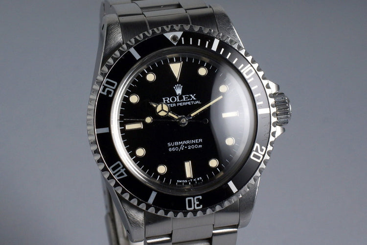 1984 Rolex Submariner 5513 Spider Dial with Box and Papers