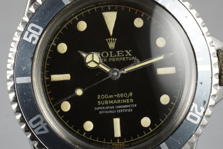 1961 Rolex Submariner 5512 PCG with Glossy Gilt 4 Line Dial