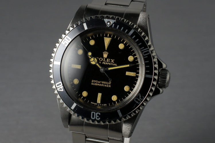 1965 Rolex Submariner 5513 Glossy Gilt Meters First Dial
