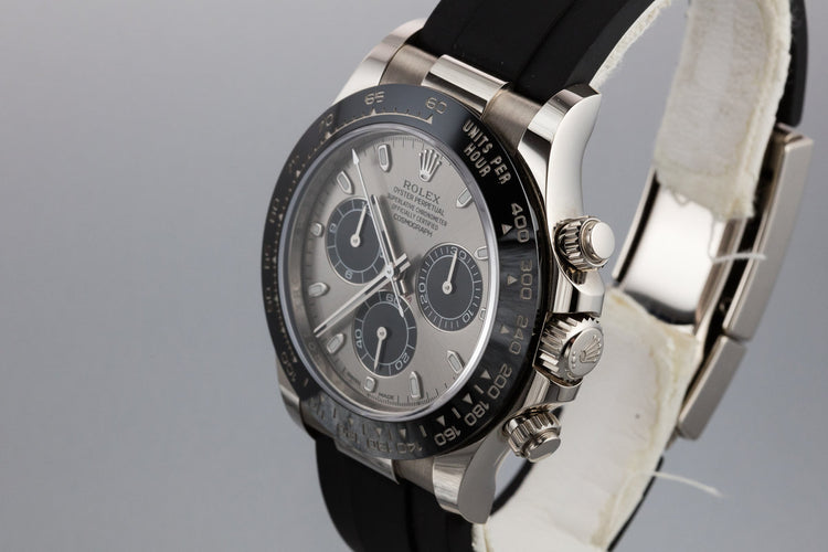 2017 Rolex 18K WG Daytona 116519 LN Silver Dial with Box and Papers