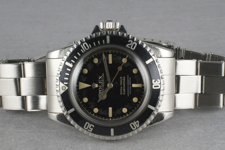 Rolex Submariner 5512 PCG with 4 line chapter ring exclamation dial