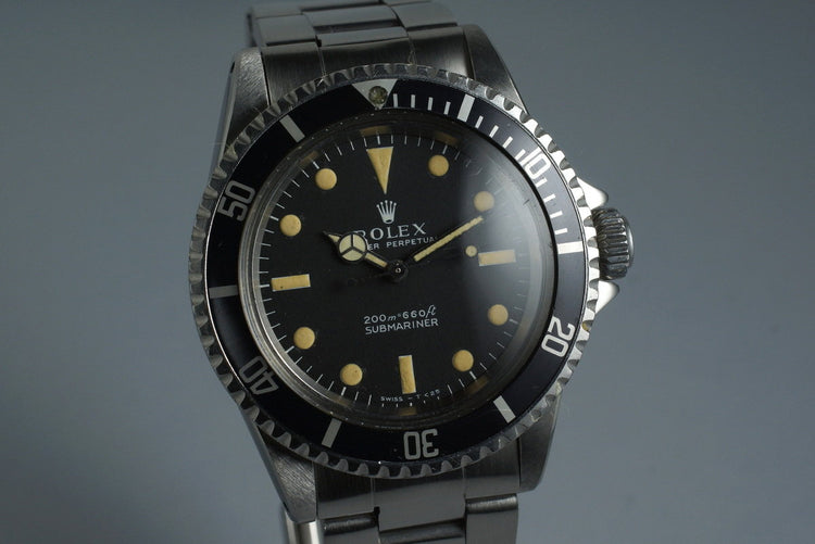 1970 Rolex Submariner 5513 Meters First