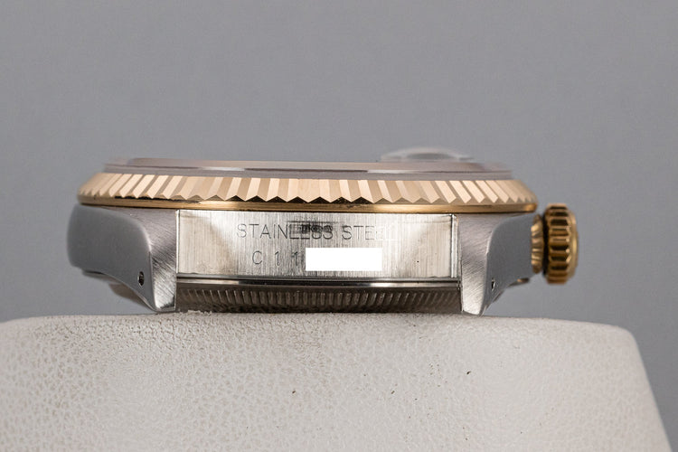 1992 Rolex Two-Tone DateJust 16233G with Blue Vignette Diamond Dial