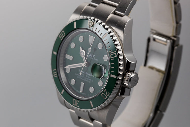 2017 Rolex Submariner "Hulk" 116610LV with Box and Papers