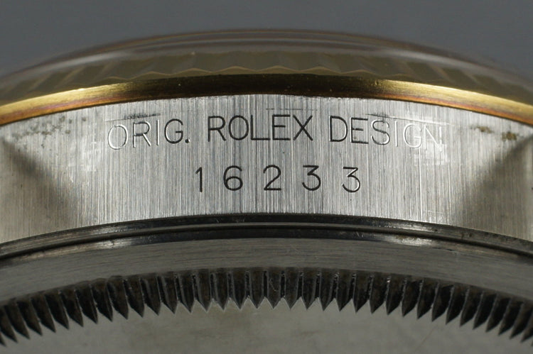 1995 Rolex 18K/SS DateJust 16233