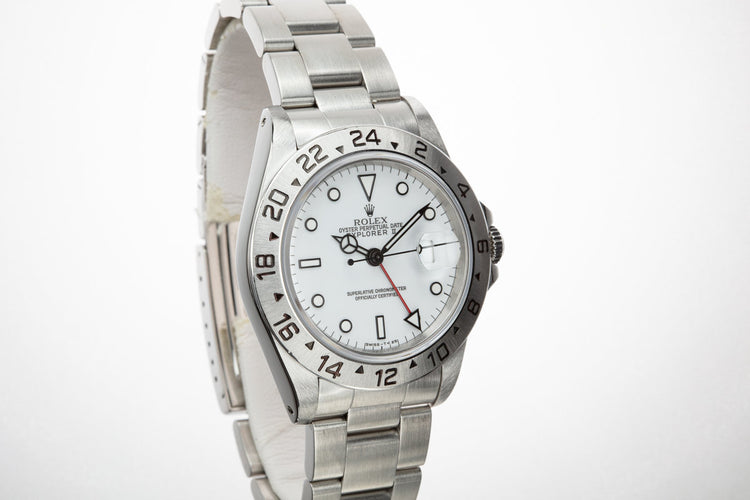 1991 Rolex Explorer II 16570 White Dial with Box and Papers