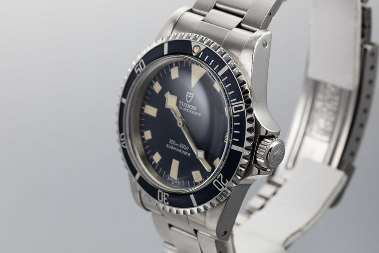 1981 Tudor Snowflake Submariner 94110 Blue Dial